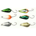 Selco 3cm/3g Dohna Swimbait Wobbler Spoon Inline New Design Bent Trout Area Blades Unpainted Metal Spoon Fishing Lure