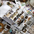 Yanji Record of Life Vintage Floral Plant Mushroom Natural Scrapbooking Sticker Book 50 Pages
