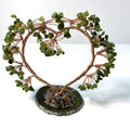 Crystal Chip Tree Valentine's Day Present Gemstone Bonsai Tree on Agate Slices Base  for Gift