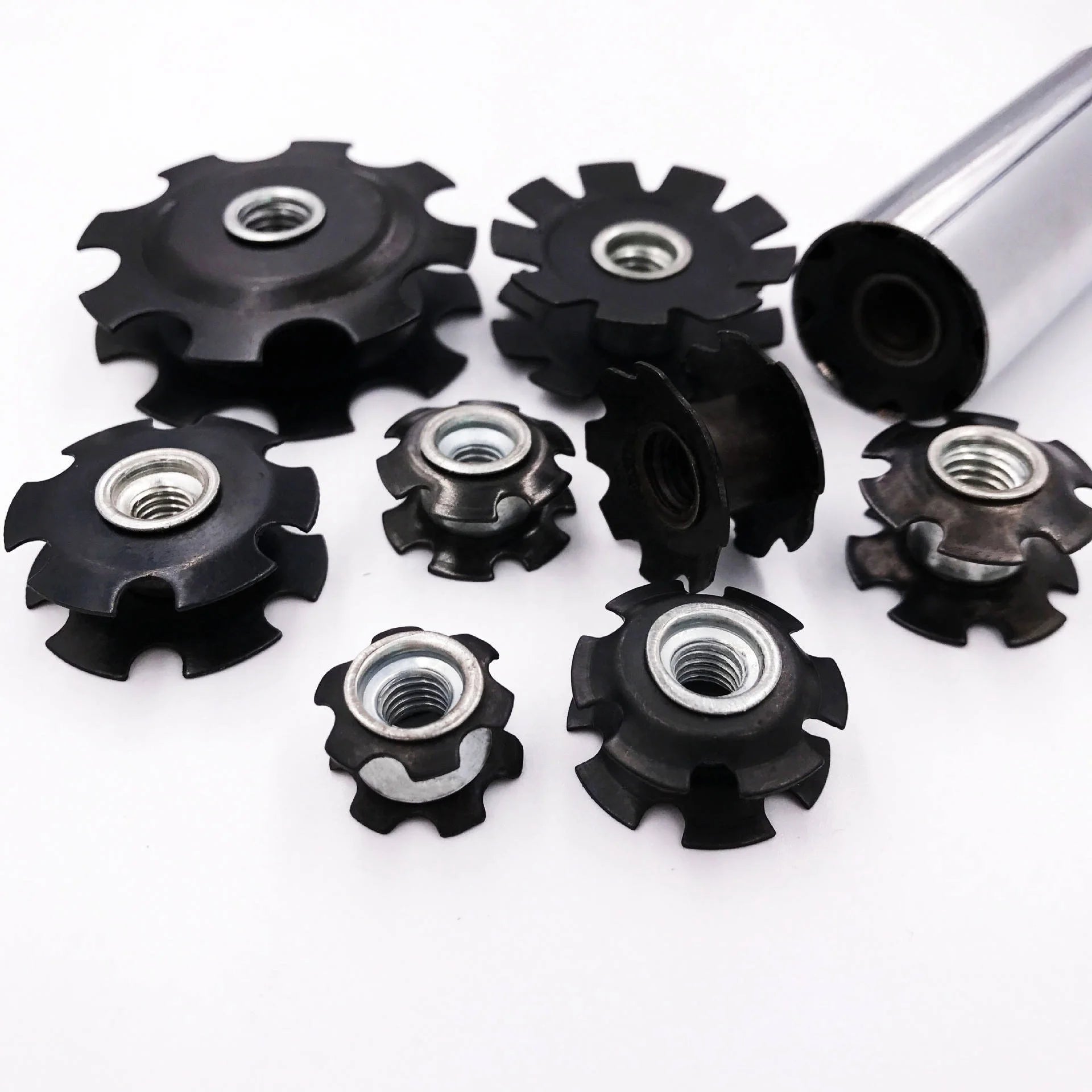 Spring Threaded Tube Connector Sunflower Crown Nut