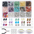 Diy Accessories Colorful Irregularity Artificial Stone Necklace Bracelet Jewelry Making Kit Tools for Beads Bracelet