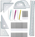 Diy Glue Mold Ballpoint Pen Ruler Silicone Mold Set Modern Simple Style Stationery Mold