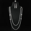 New Design Shiny Luxury Cubic Zirconia Diamond Fashion Costume Jewelry Set Necklace Earring Sets for Wedding Party