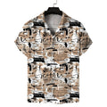 New Arrival Summer Casual Anti-Wrinkle Floral Short Sleeve Designer Shirt for Men