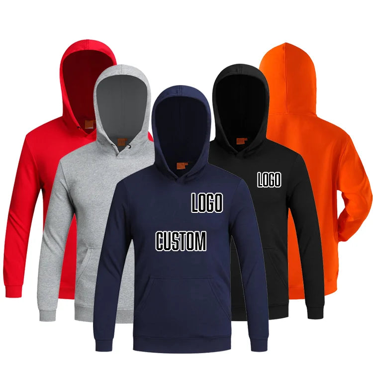 Custom Embossed Hoodie No Strings Heavy Weight Pullover De Hombre Al Por Mayor Running Sport Gym Men's Hoodies and Sweatshirts