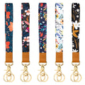Cheap Fashion Custom Logo PU Leather Neck Lanyards Metal Hook Phone Strap Lanyard With High Quality