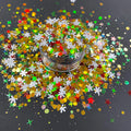 Xucai Glitter Crafts Fine Glitter Christmas Shape Mix Chunky Glitter Plastic Party Decorations Bio Promotional Party Supplies