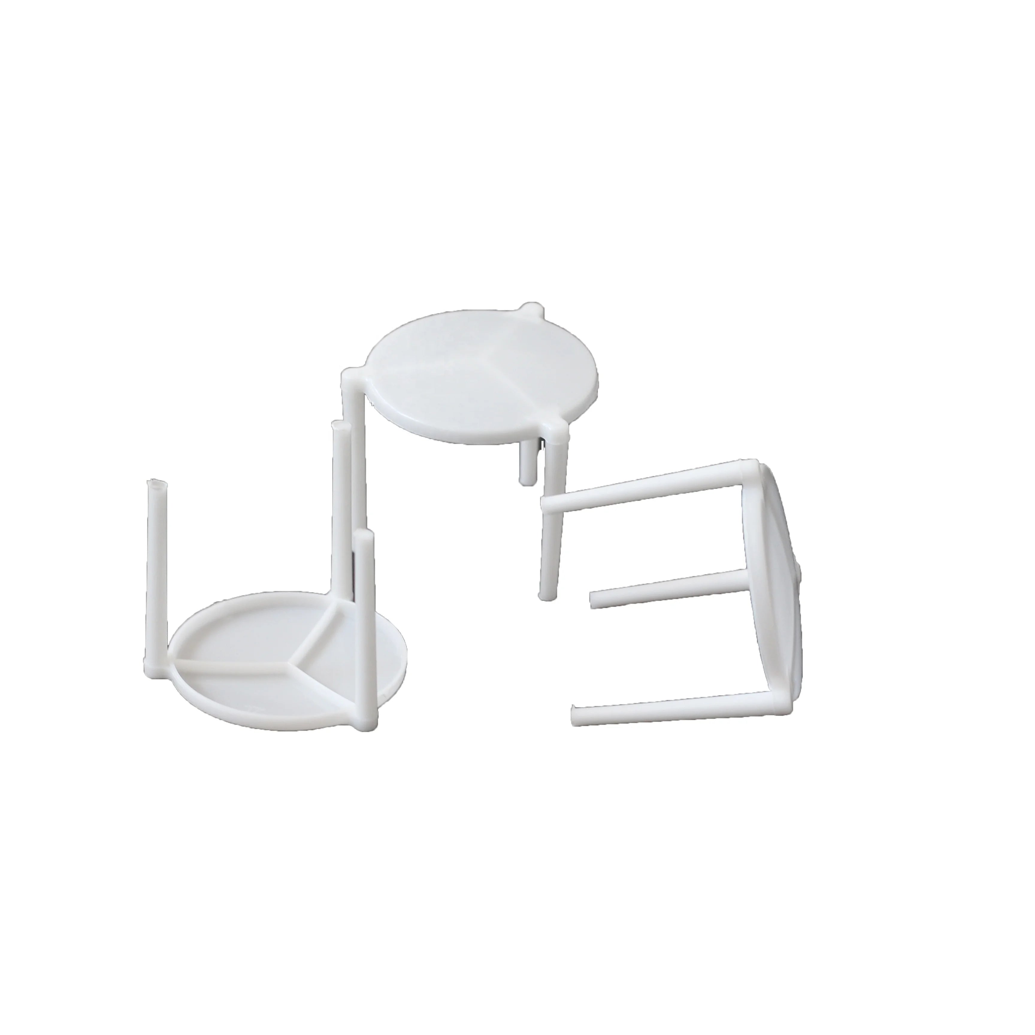 Ready to Ship PP Plastic Triangle Pizza Saver Stands Disposable White Pizza Tripods