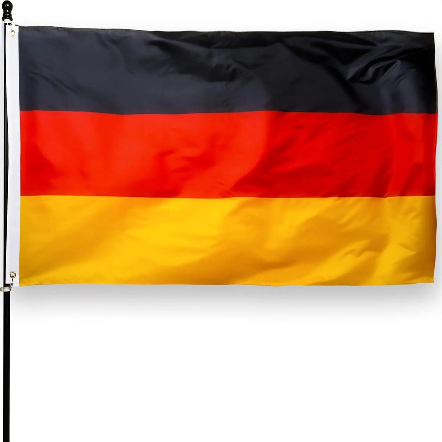 Custom 3x5 ft Double Sided Polyester German National Flag with Custom Logo German flag