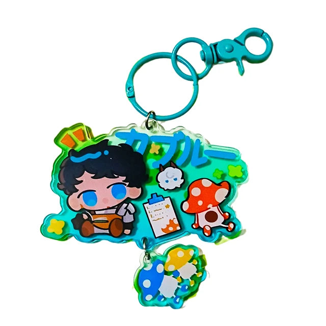 CNAWO High Quality Double Side Acrylic Keychain Acrylic Anime Charm