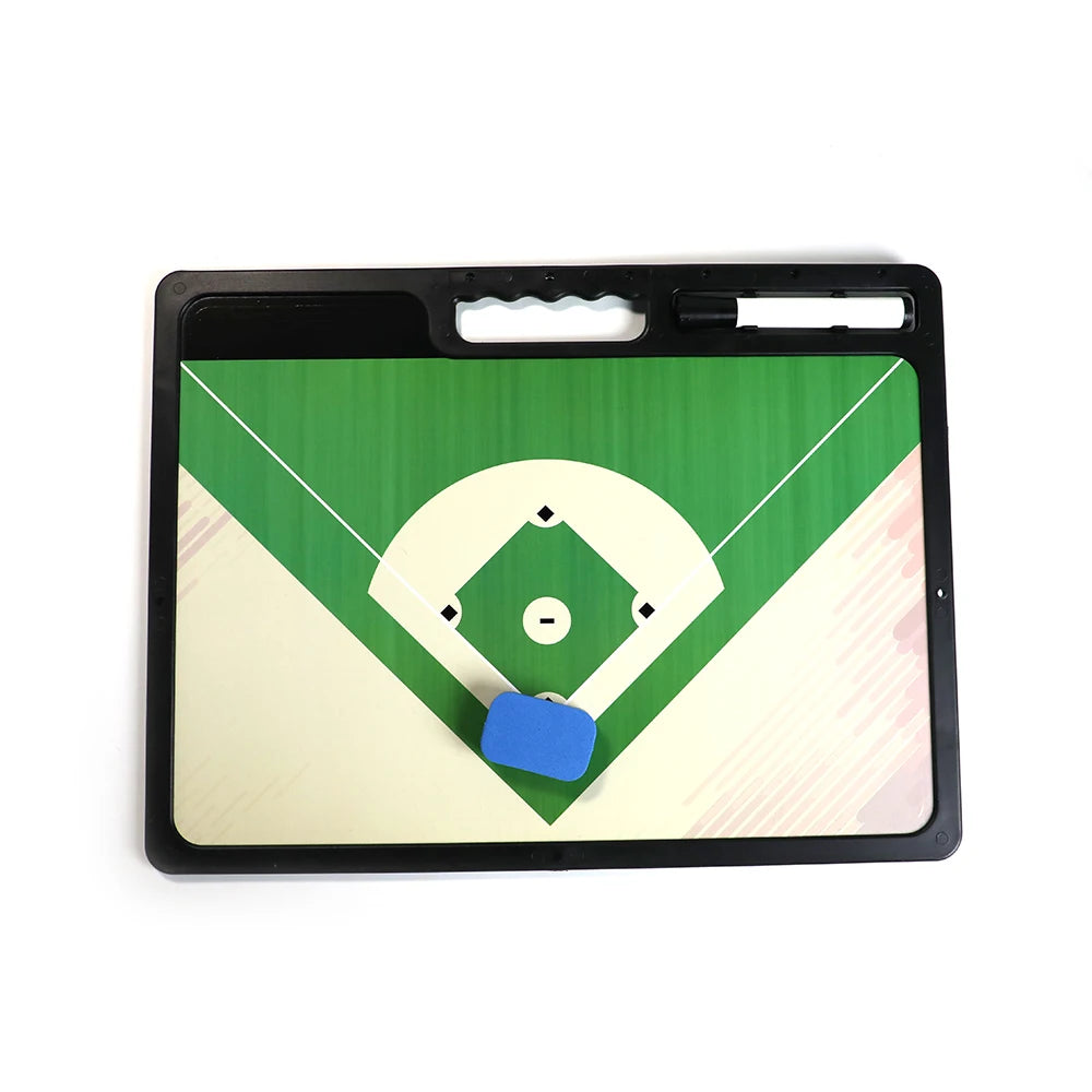 2025 New Design 17x13 Inch Aluminum Alloy Baseball Strategy Clipboard Magnetic Dry Erase Surface Made of Plastic