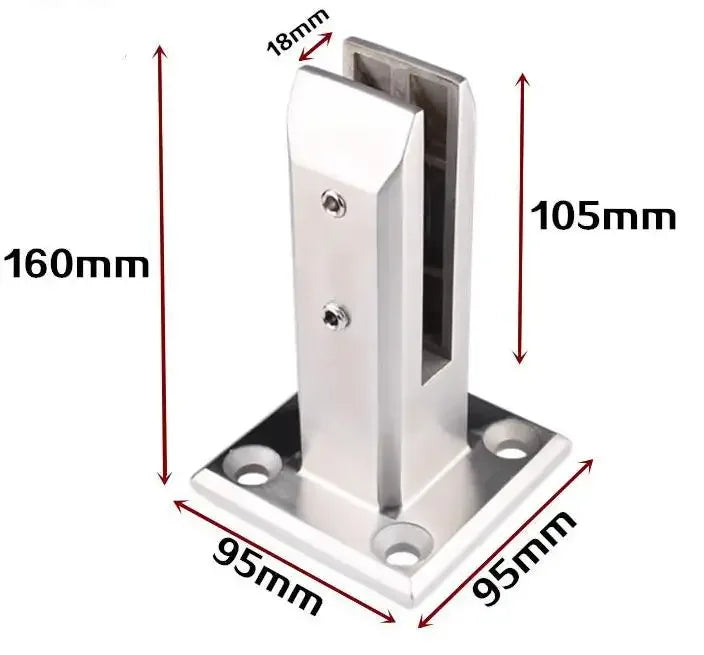 HL Modern Stainless Steel Frameless Glass Railing Spigot for Stair Villa & Bathroom