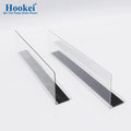 Custom Size Adjustable Clear Acrylic Shelf Divider for Closet and Library