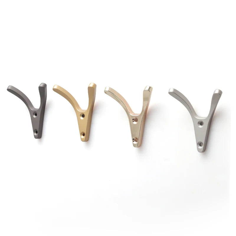 Oukali Cheap Price Custom Zinc Alloy Satin Nicekl Gold Black Kitchen Design Clothes Towel Clothes Wall Mounted Hook