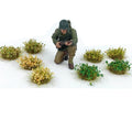 28pcs 135 187 Artificial 9mm Static Grass Miniature Architecture Ho Scale Model for Ho Scale Train