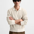 Custom Winter Design logo  Knitted Pullover Jumper Knitwear Long Sleeve Knitted Fashion Casual Polo Neck Men Sweater