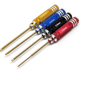 High Quality DIY OEM Titanium Coated High Speed Steel Hex Screwdriver Set 4pcs for Remote Control Car
