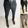2025 Autumn New Men's Casual Pants Business Solid Color Simple Straight Pants