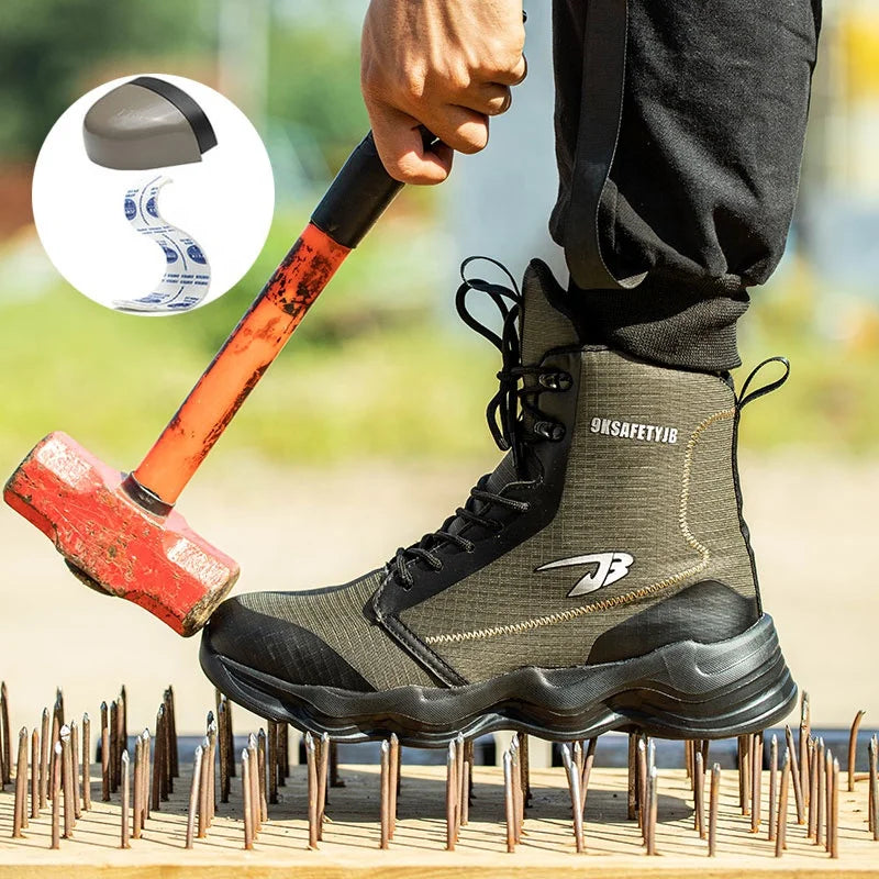 CEATSAFETV  Puncture Proof Steel Toe Work Boots Safety Shoes