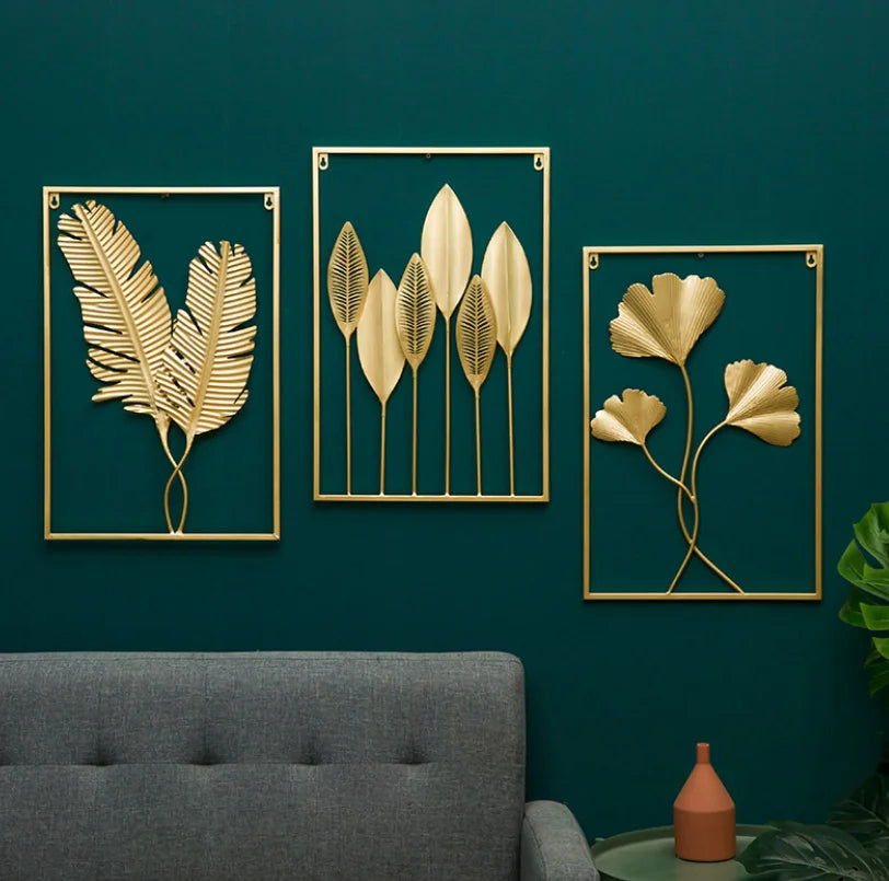 Modern Simple Wall Decoration Pendant Iron Art Decoration Wall Hanging Sofa Background  Iron Handicraft