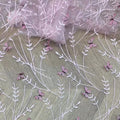 Fantastic Multi Colors Butterflies Embroidery Floral Tulle Lace Fabric for Skirt LT21578