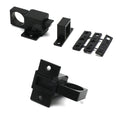 Modern Design Black Aluminium Alloy Flush Bolt Sliding Door Latch for Hotel and Kitchen Use