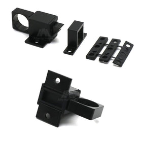 Modern Design Black Aluminium Alloy Flush Bolt Sliding Door Latch for Hotel and Kitchen Use