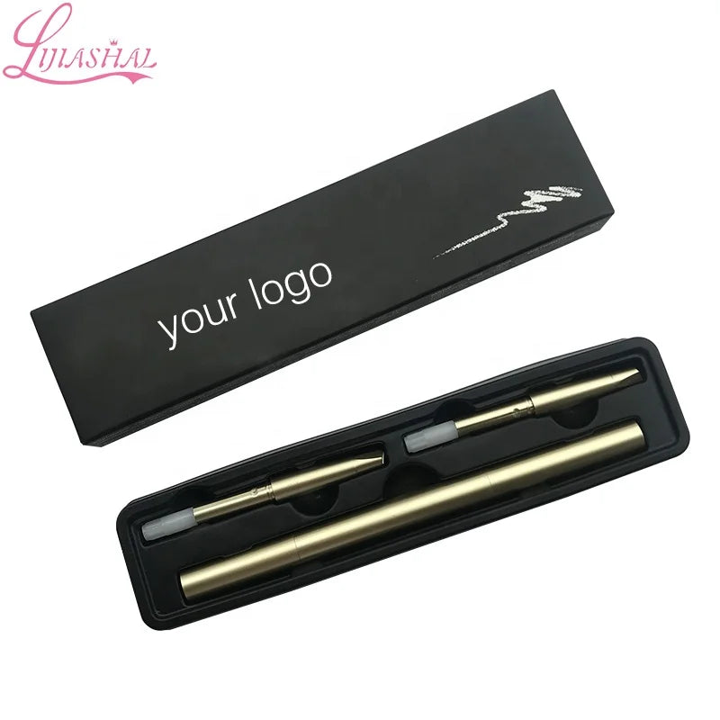 Wholesale Custom Labelled Double Head Retractable Eyebrow Pencil Set Long-Lasting Pink Mineral Ingredient with Low MOQ