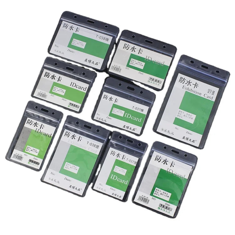 Fashionable PVC Card Holder with Custom Logo Soft Thin Plastic Card Sleeves Waterproof and Transparent for Passports Gifts