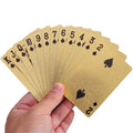 Professional Customised Laser 24K Plastic Gold Plated Foil Poker Game Family Durable Recyclable Playing Cards