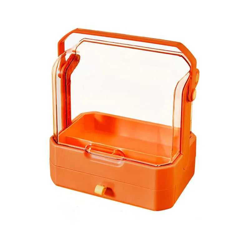 Hot Selling Rotating Plastic Cosmetic Storage Organizer Makeup Storage Box for Efficient Organization