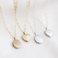 Mini Exquisite Lockets for Photos Pendant Necklace Custom 316L Stainless Steel Love Shape Pendant Necklace