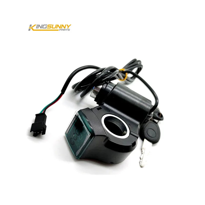 King Sunny Power Button with Voltmeter Display Ignition Key for Zero 8X 10X Electric Scooter Spare Parts Escooter Accessory