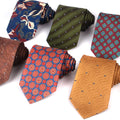 OEM Custom Business Jacquard Woven Men's Tie Striped Polyester Necktie for Wedding Parties and Suits Customizable Gravatas
