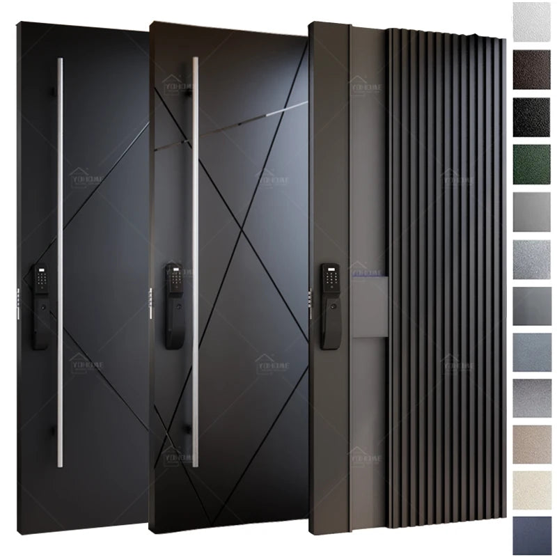 European High Standards House Pivot Armored Door Bullet Proof Home Anti-theft Exterior Doors Security 78 Inch Front Doors