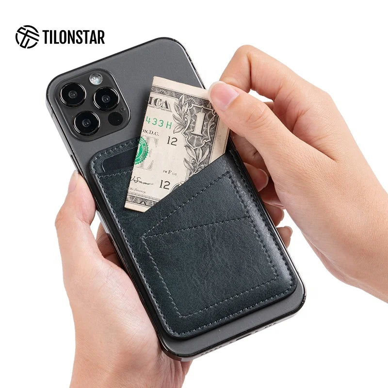 Multi-Functional Sublimation Stick on Phone Rfid Card Holder and Money Clip Wallet Card Holder for Phone Sticker