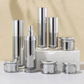 Luxurious High-End Acrylic Cylinder 80ml Reverse Side Lotion Pump Bottle 20g-50g Face Cream & Facial Cleanser Cosmetic
