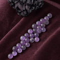Natural Purple Mineral Amethyst Crystal Stone Pendant Wholesale Loose Gemstone Cutting Smooth Flat Circular Elliptic Oval