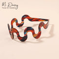 MiDairy 41mm Acetate Headband Support Custom Printed Pattern Headband Professional Hair AccessoriesHot Sale Products