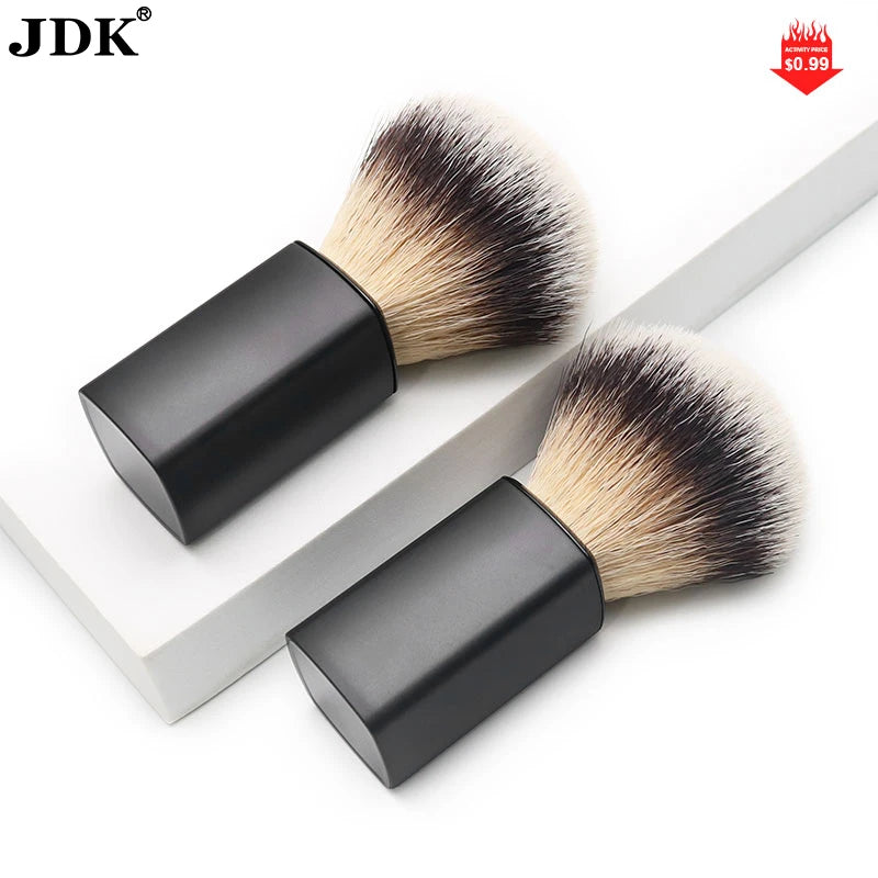 Ready to Ship Barber Brush Custom Logo Facial Cleansing Synthetic Bristle Hair ABS Handle Shaving Beard Brush