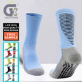 Hot Sell Personalized Non Slip Grip Socks Logo Custom Crew Length Anti Slip Socks for Sports Basketball Soccer Football