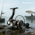 [Germany Stock] Rooblinos NX Spinning Fishing Reel 5.2:1 Gear Ratio 1000-7000 Series Bait Plastic for Lake River Stream