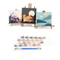 Wholesale DIY Painting by Numbers 20x20cm Children Cartoon Girl Paint by Number Hand Painted Kids Painting Artwork Gifts Framed