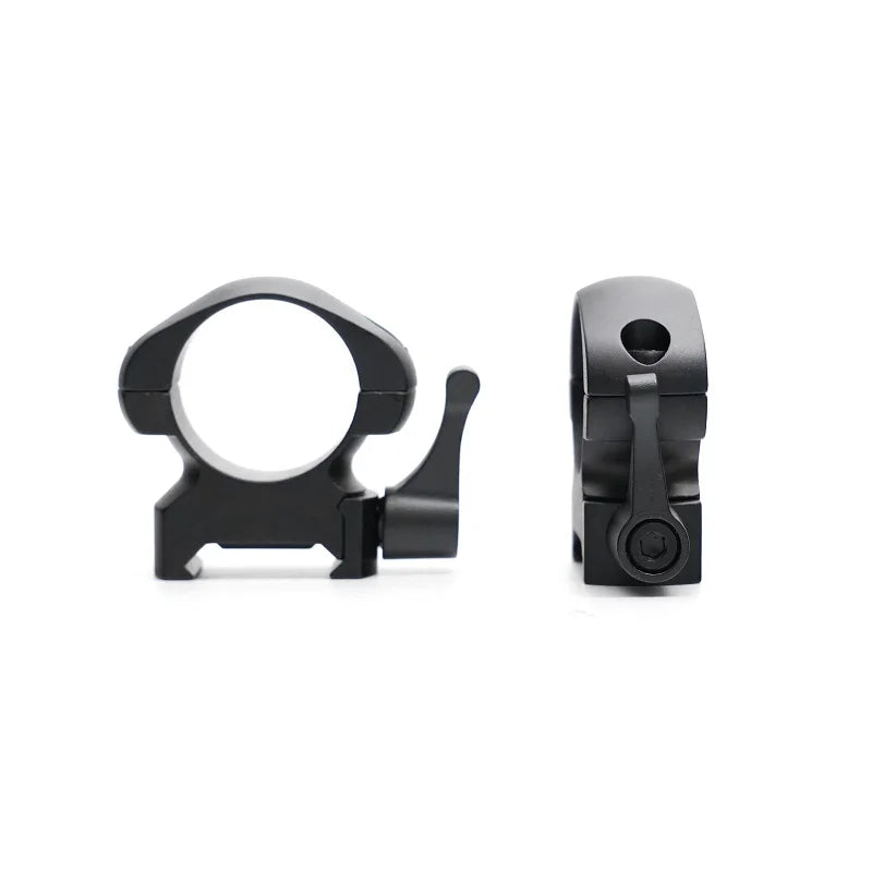 25.4mm 1 Inch Steel Matte Black Quick Detach Shockproof Lightweight Scope Ring SR-1002WM QD Hunting Scope Mount 21mm Base Clamp