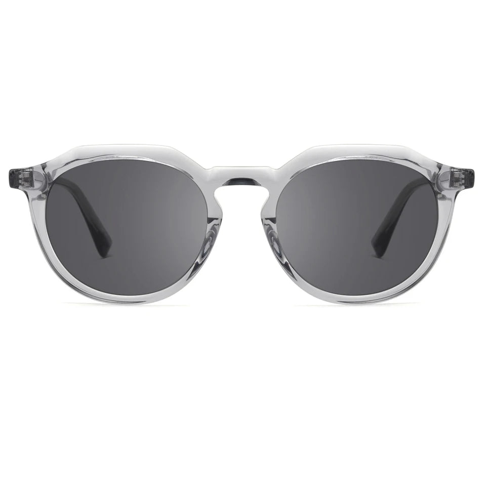 Women Acetate Sunglasses Polarized Vintage Round Thick Customize Sun Glasses