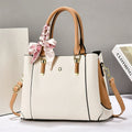 Custom White Unique Latest Pu Leather Handbags for Women