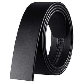 100% Pure Cowhide Belt Strap No Buckle Genuine Leather Belts Without Automatic Buckle Men Wome Black Brown White High Quality
