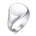 Fashion Stainless Steel Signet Graduation Ring Blank Finger Rings Jewelry