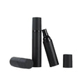 Matte Black Cosmetic Airless Pump Bottle 15ml 30ml 50ml Plastic Serum Spray Lotion Skincare Containers