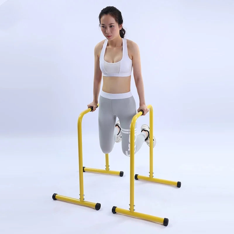 Adjustable Adult Folding Sports Training Physiotherapy Parallettes Used Foldable Iron Dip Stand Parallel Bars for Sale/